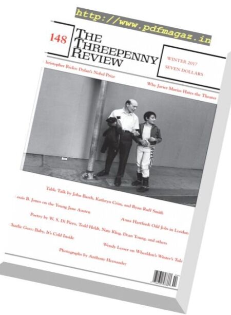 The Threepenny Review – Winter 2017 Cover