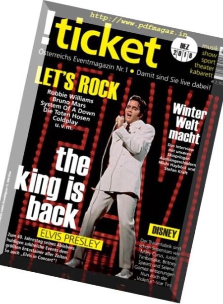 !ticket Magazin – Dezember 2016 Cover