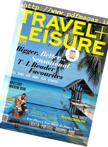 Travel + Leisure India & South Asia – December 2016 Cover