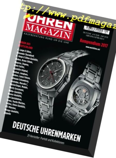 Uhren Magazin – Kompendium 2017 Cover