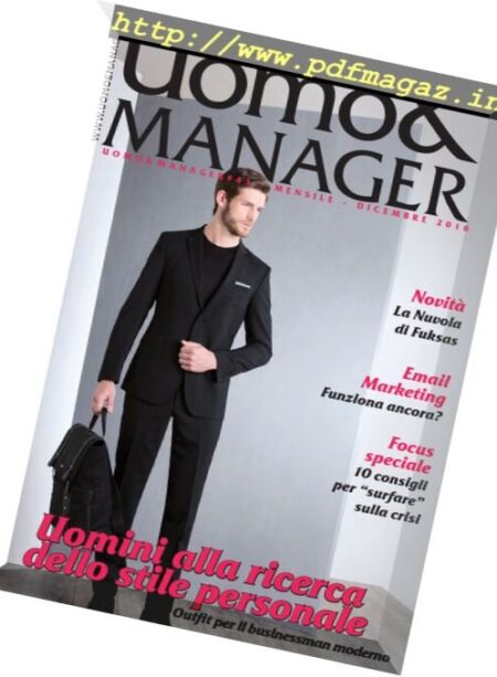 Uomo & Manager – Dicembre 2016 Cover
