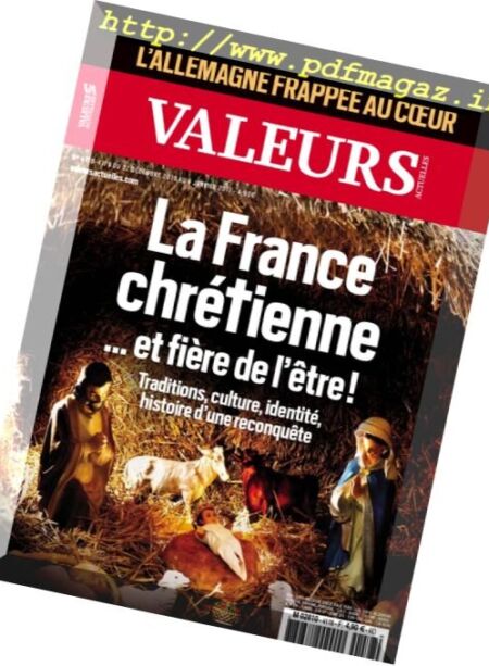Valeurs Actuelles – 22 au 28 Decembre 2016 Cover
