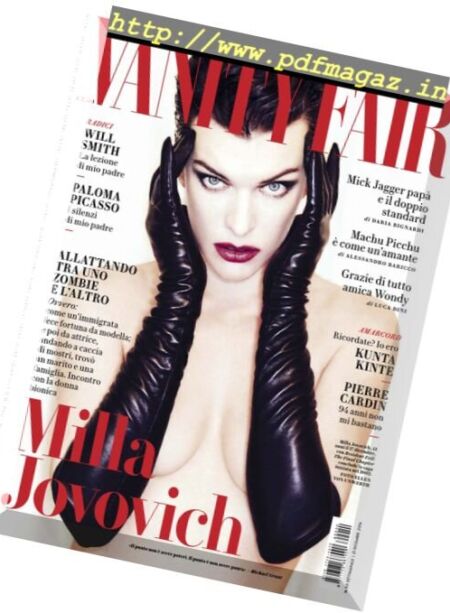 Vanity Fair Italia – 21 Dicembre 2016 Cover