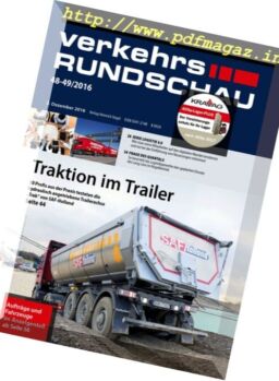 Verkehrs Rundschau – Nr.48-49, 2016