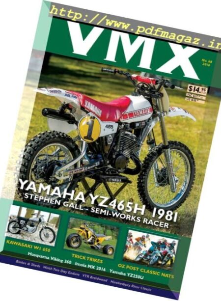 VMX Magazine – Issue 68, 2016 Cover