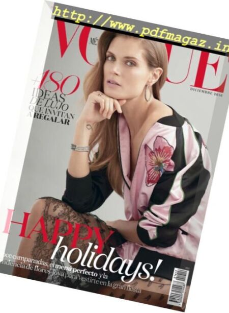 Vogue Mexico – Diciembre 2016 Cover