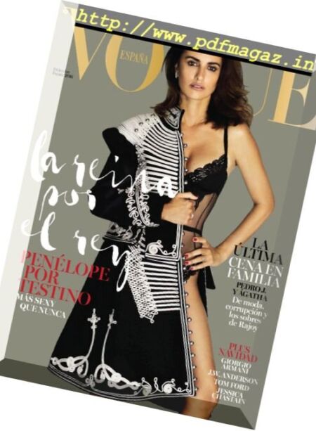 Vogue Spain – Diciembre 2016 Cover