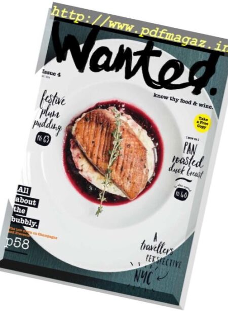 Wanted. Magazine – December 2016 Cover