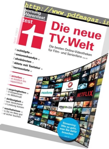 Warentest – Januar 2017 Cover