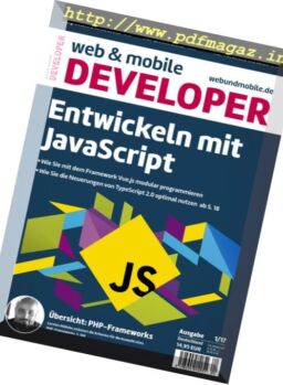 Web und Mobile Developer Germany – N 1, Januar 2017