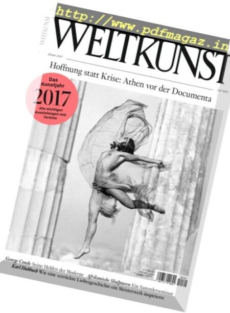 Weltkunst – Januar 2017 Cover
