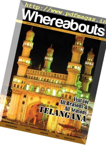 Whereabouts – November 2016 Cover