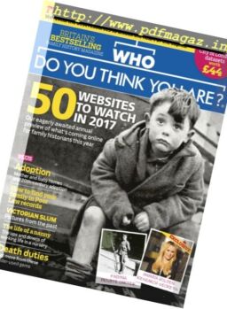 Who Do You Think You Are – January 2017