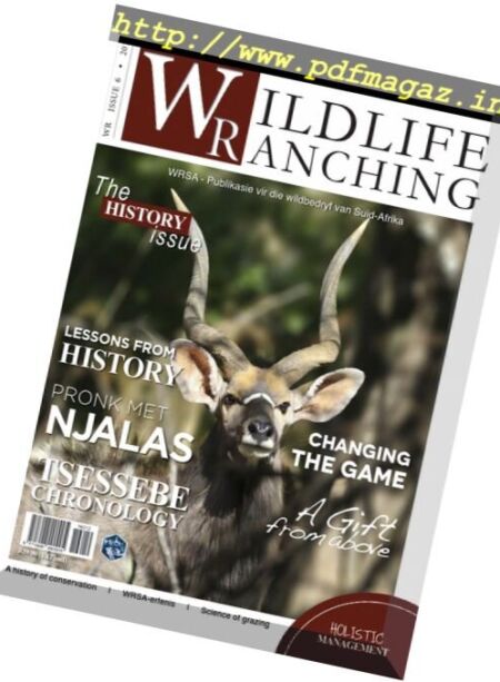 Wildlife Ranching Magazine – Issue 6, 2016 Cover