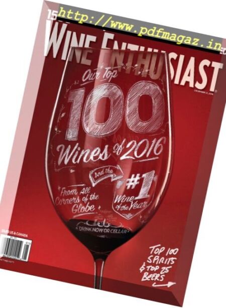 Wine Enthusiast Magazine – Best of Year 2016 Cover