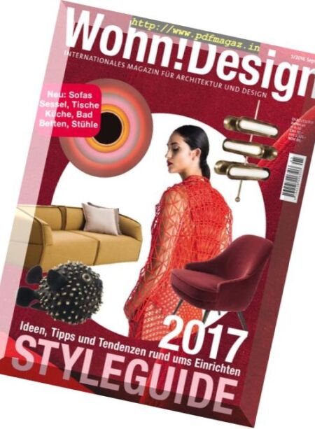 Wohn!Design – September-Oktober 2016 Cover