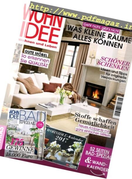 Wohnidee – Januar 2017 Cover