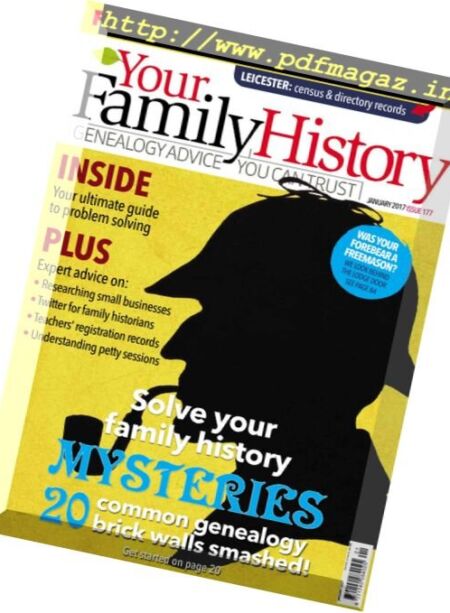 Your Family History – January 2017 Cover