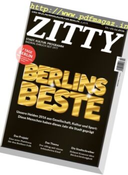 Zitty – 15 Dezember 2016