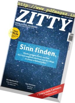 Zitty – 22 Dezember 2016