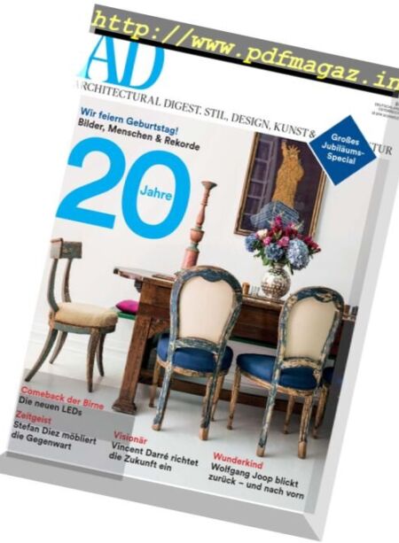 AD Architectural Digest Germany – Februar 2017 Cover