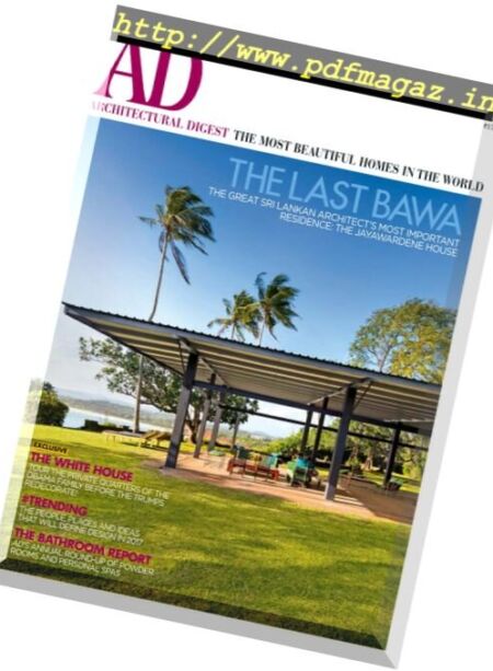 AD Architectural Digest India – January-February 2017 Cover