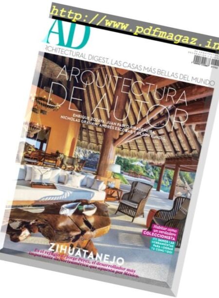 AD Architectural Digest Mexico – Febrero 2017 Cover