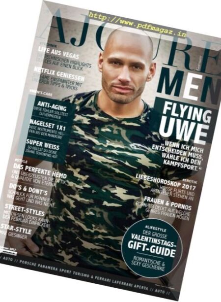 Ajoure Men – Februar 2017 Cover