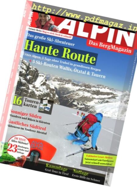 Alpin – Februar 2017 Cover