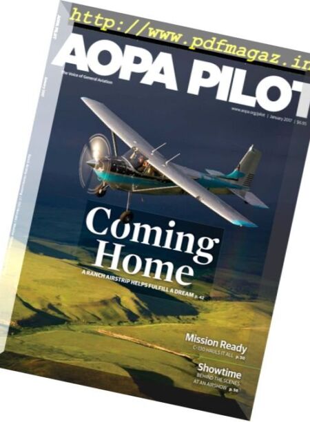 AOPA Pilot Magazine – January 2017 Cover
