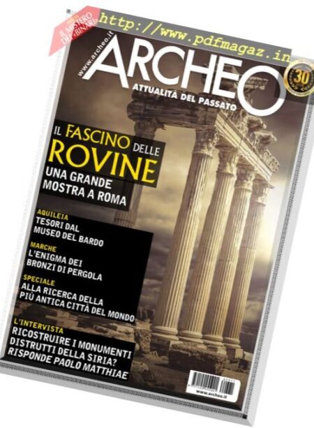 Archeo – Gennaio 2016 Cover