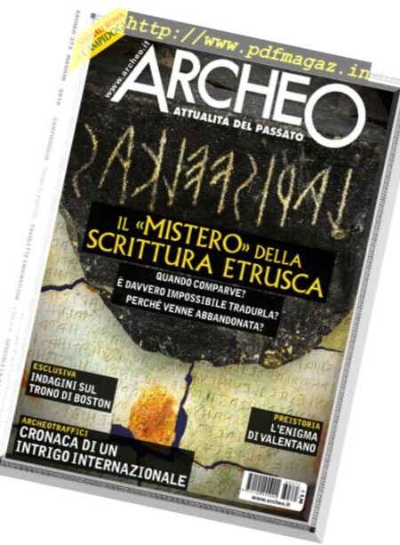 Archeo – Maggio 2016 Cover