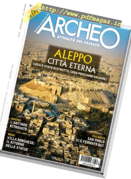 Archeo – Novembre 2016 Cover
