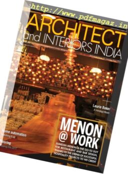 Architect and Interiors India – January 2017