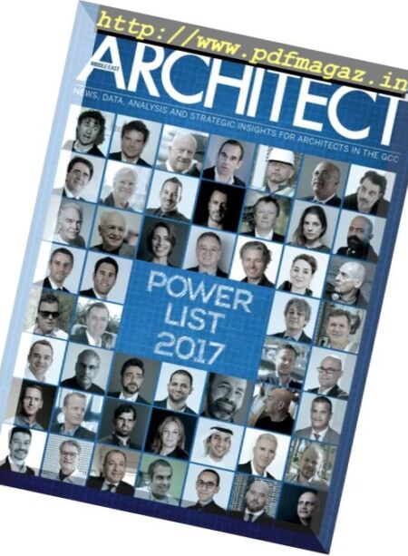 Architect Middle East – January 2017 Cover