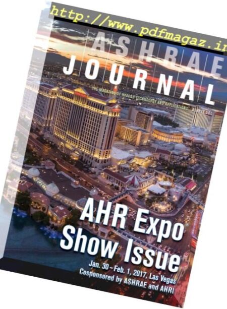 ASHRAE Journal – January 2017 Cover