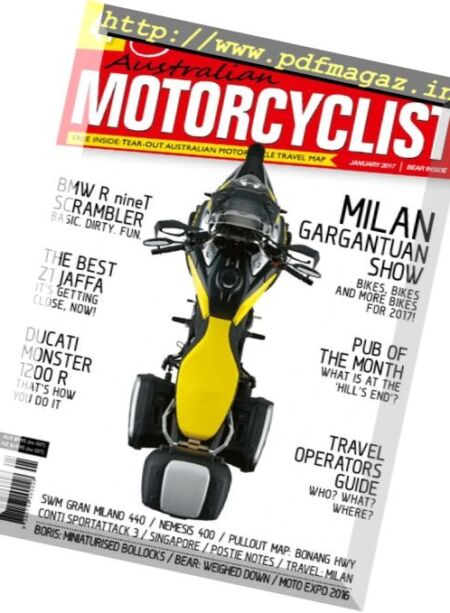 Australian Motorcyclist – January 2017 Cover
