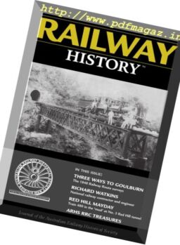 Australian Railway History – January 2017