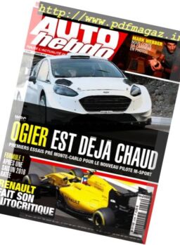 Auto Hebdo – 11 Janvier 2017