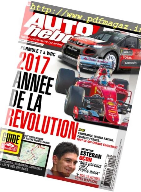 Auto Hebdo – 4 Janvier 2017 Cover