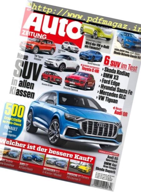 Auto Zeitung – 11 Januar 2017 Cover