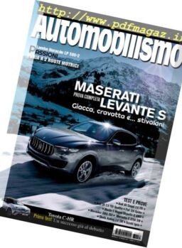Automobilismo – Gennaio 2017