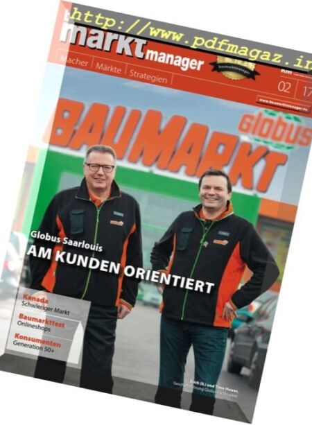 Bau Markt Manager – Februar 2017 Cover