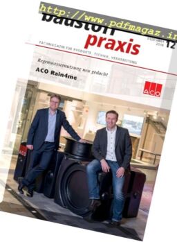 baustoffpraxis – Dezember 2016
