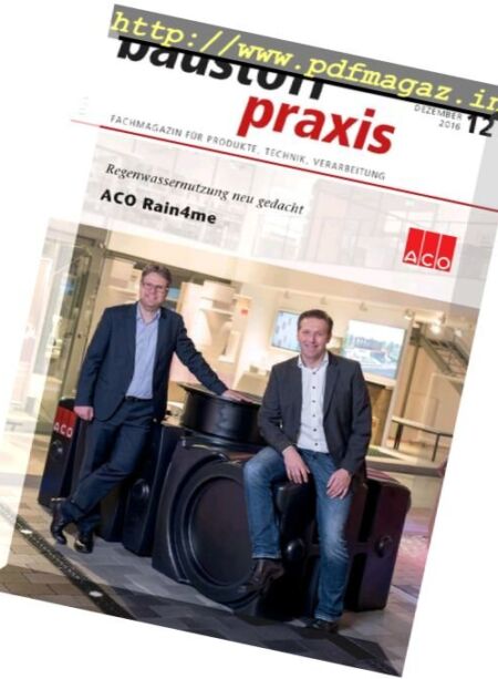 baustoffpraxis – Dezember 2016 Cover