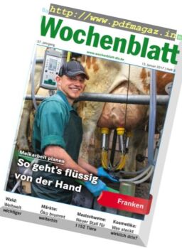 Bayerisches Landwirtschaftliches Wochenblatt – 13 Januar 2017