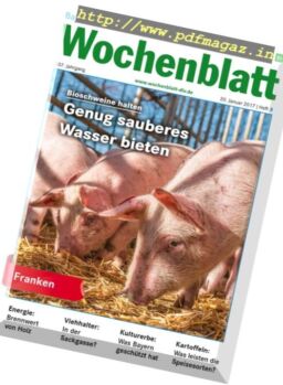 Bayerisches Landwirtschaftliches Wochenblatt – 20 Januar 2017