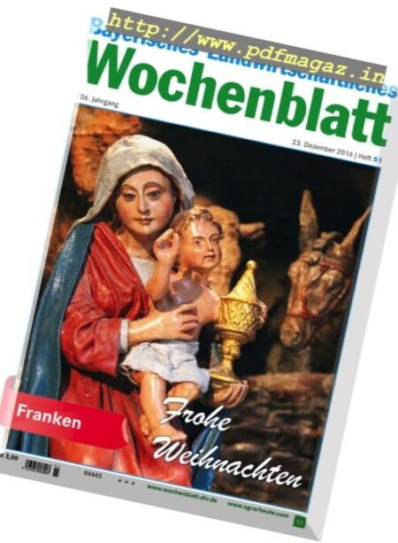 Bayerisches Landwirtschaftliches Wochenblatt – 23 Dezember 2016 Cover