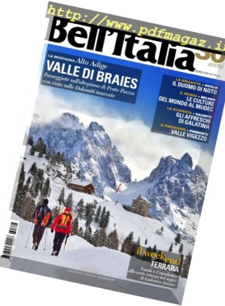 Bell’Italia – Dicembre 2016 Cover
