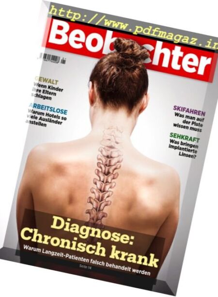 Beobachter – 6 Januar 2017 Cover